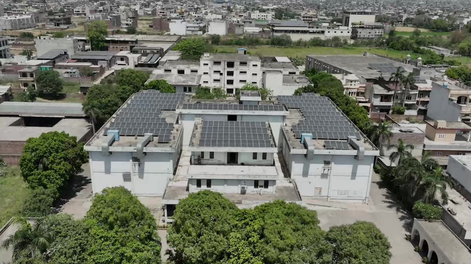 Aerial view of the Craftsman factory in Sialkot