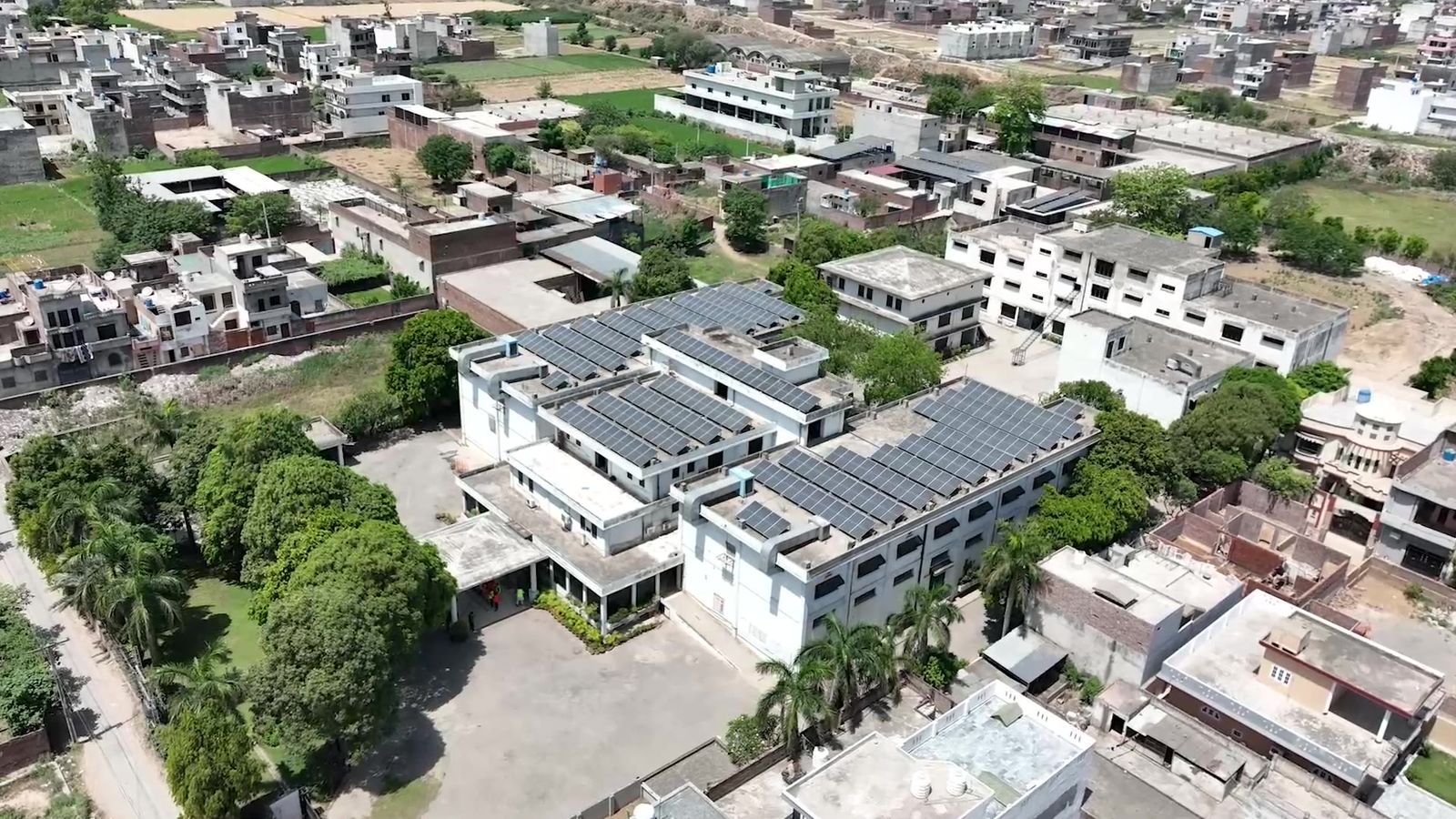 Aerial view of the Craftsman factory in Sialkot