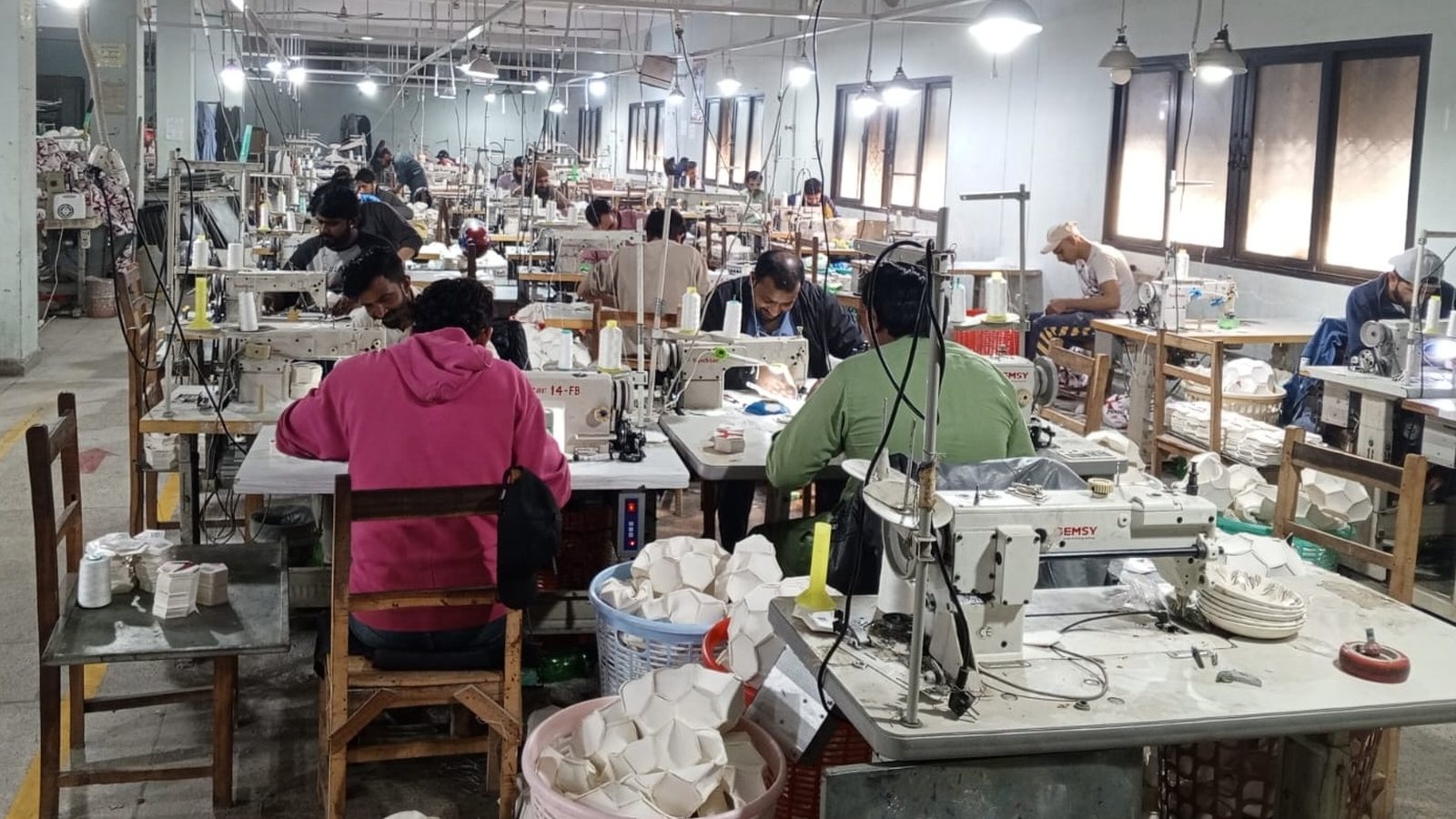 Ball stitching machines