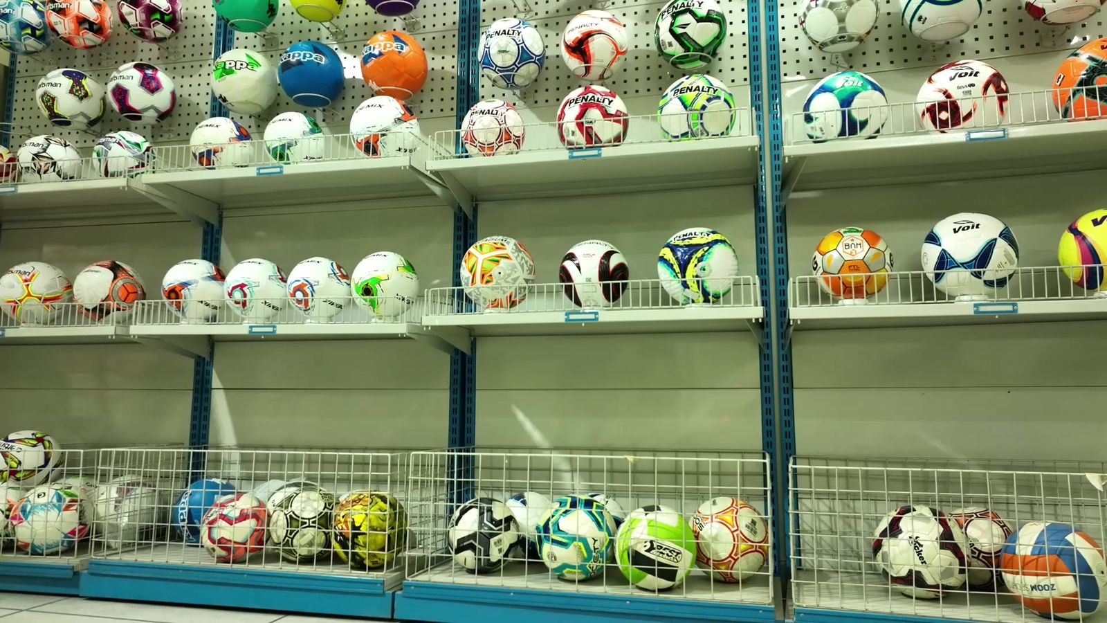 Sample showroom with ball models