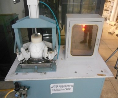 Water absorption testing